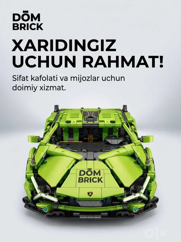 Konstruktor avtomobillar to'plami DOM BRICKS sport karlar 8 Konstruktor avtomobillar to'plami DOM BRICKS sport karlar 8