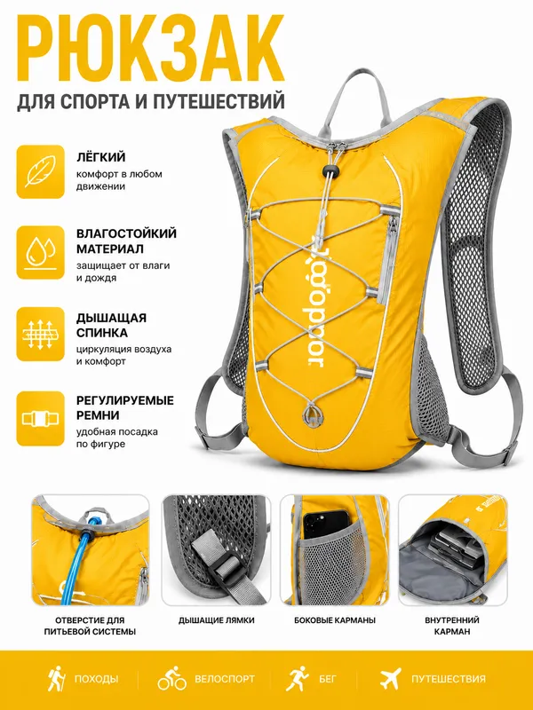 Hiking va sayohat uchun ultrayengil ryukzak 3 Hiking va sayohat uchun ultrayengil ryukzak 3