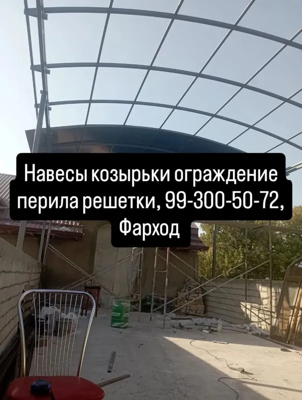Навесы козырьки перила решётки ограждение — фото 6