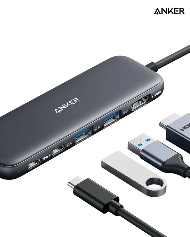 USB Хаб Anker 332 USB-C Hub (5-in-1) 4