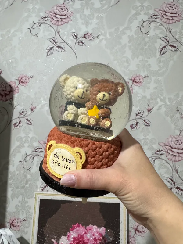Yoritgichli va musiqali qor shari 7