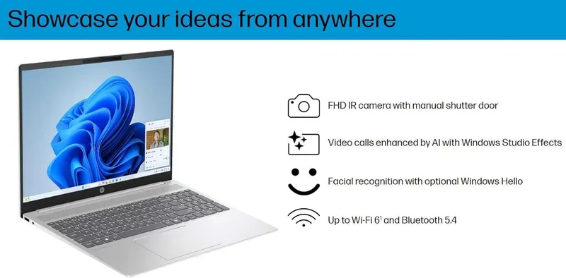 HP OmniBook 5 16" WUXGA IPS AMD 5 8540U 8GB 512GB — фото 2