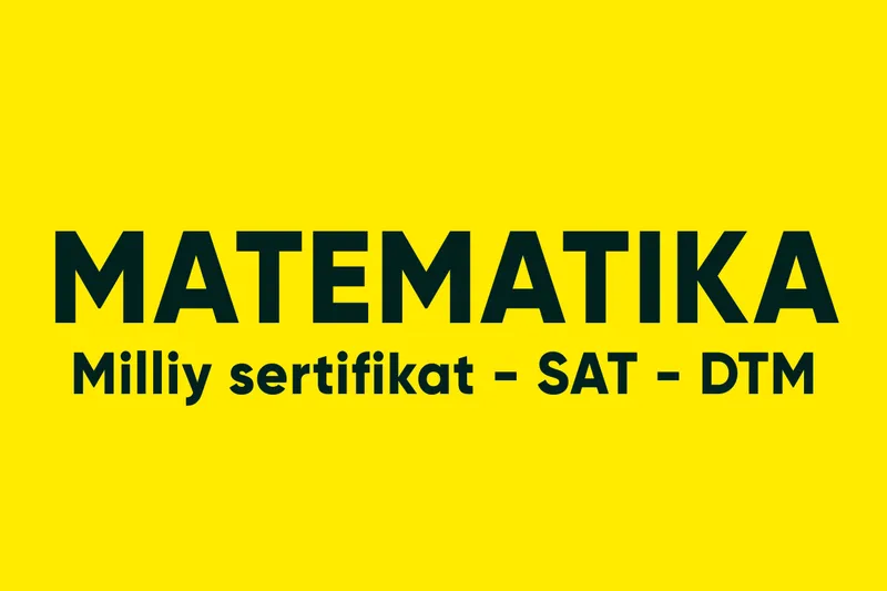 Matematika repetitor - SAT - Milliy sertifikat - DTM
