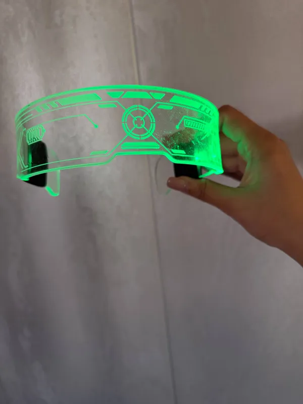 LED-очки Cyberpunk | Неоновый LED-visor | 2