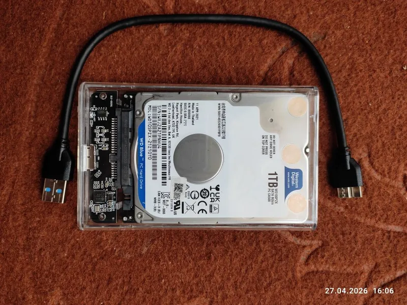 Жёсткий диск WD hard 1TB — фото 1
