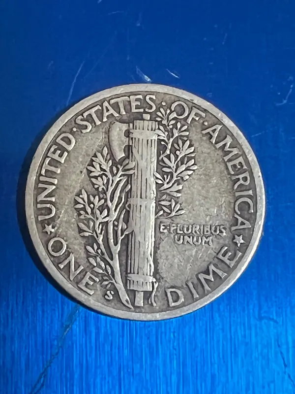Mercury dime S серебро — фото 1