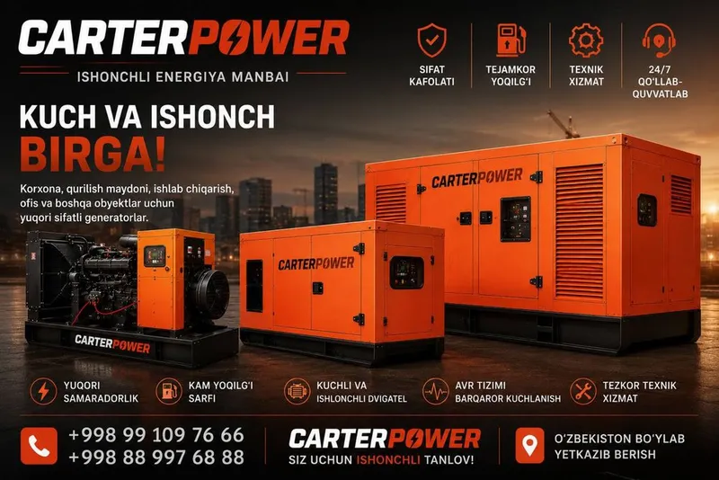 Generatorlar arzon narxlarda