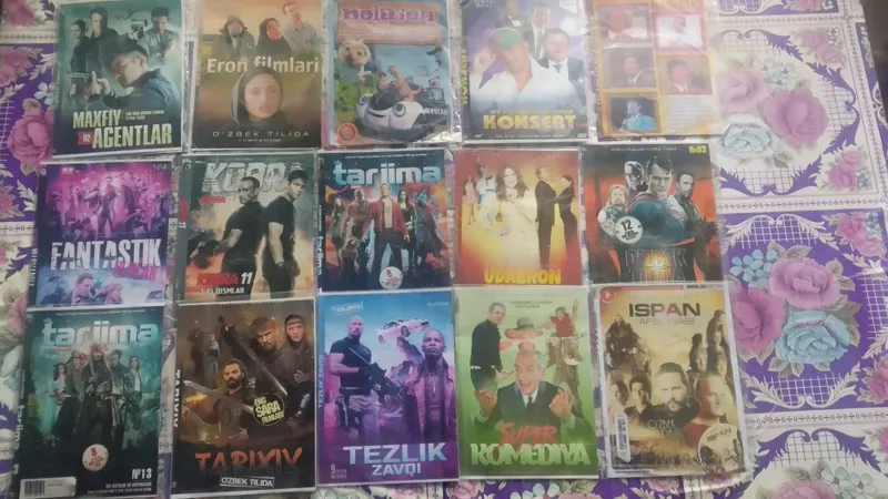 Yaxshi sifatli filmlar va musiqa disklari sotiladi 6 Yaxshi sifatli filmlar va musiqa disklari sotiladi 6