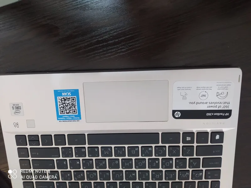 HP noutbook core i5  8 ga 512 ekran sensrli 360 — фото 1