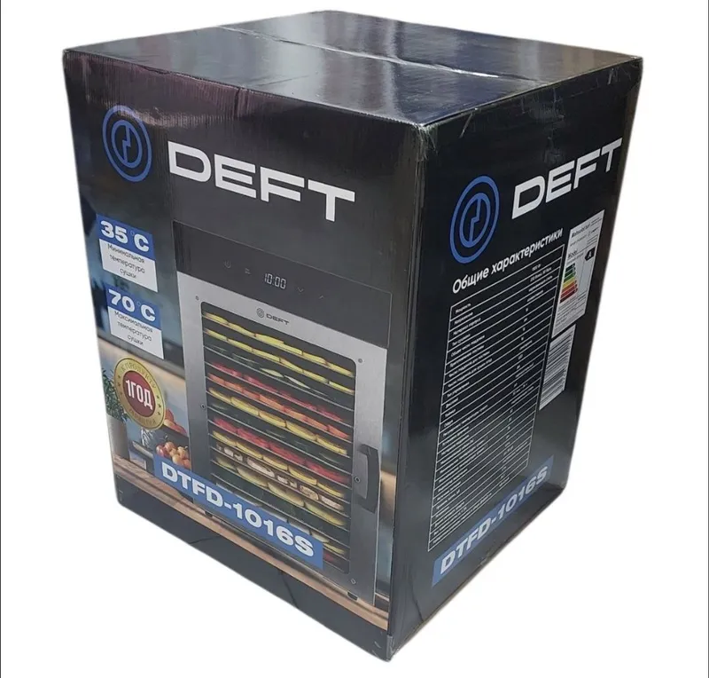 Сушилка для фруктов и овощей Deft DTFD-1016S 3 Сушилка для фруктов и овощей Deft DTFD-1016S 3