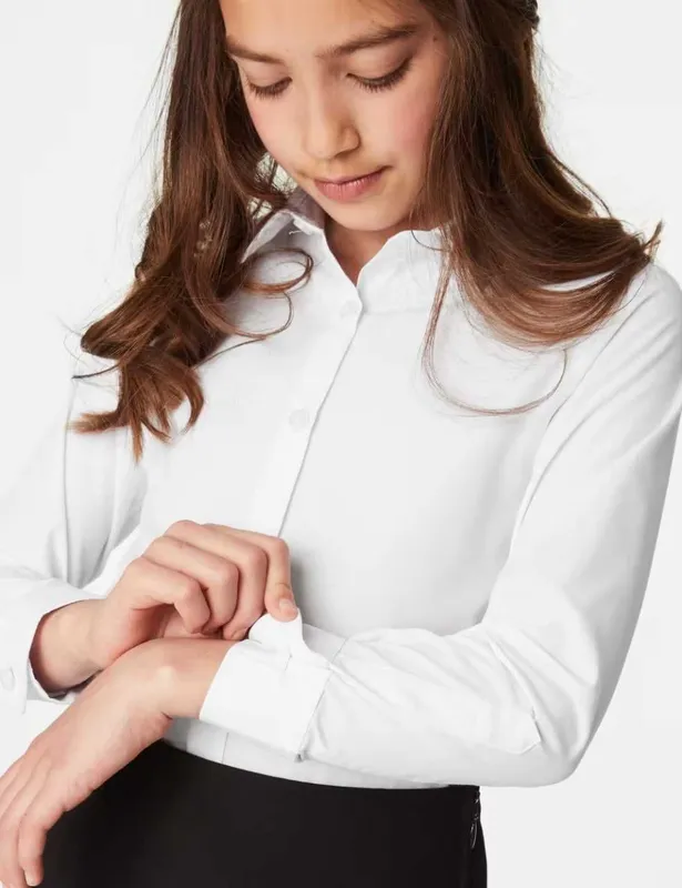 ‼️ Комплект из 3 облегающих школьных рубашек Marks & Spencer (Германия — фото 5 ‼️ Комплект из 3 облегающих школьных рубашек Marks & Spencer (Германия — фото 5