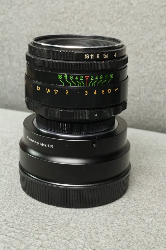 Объектив Гелиос 44-2 58 mm f/2.0 с переходником RF — фото 2