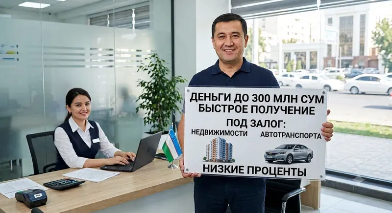 300 миллион сўмгача тез пул гаров асосида! 2