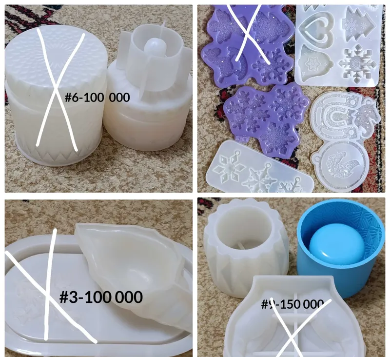 Silikon va plastik qoliplar 6 Silikon va plastik qoliplar 6