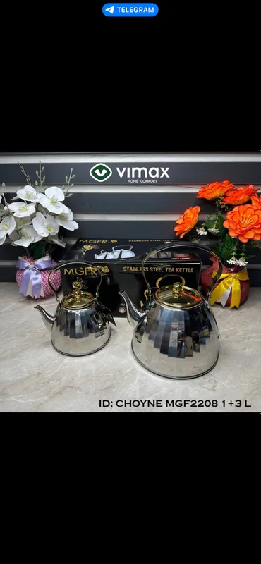 MGR choynak nabor zanglamas polatdan 1l va 3l MGR choynak nabor zanglamas polatdan 1l va 3l