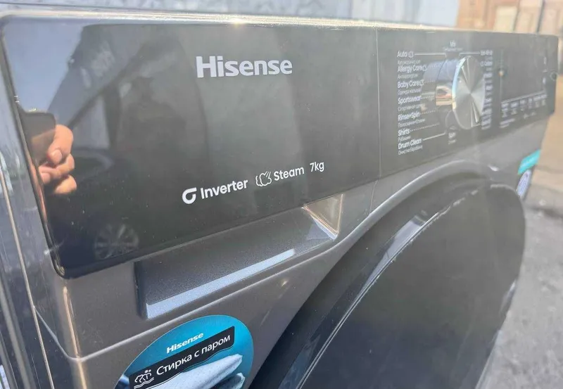 Стиральная машина Hisense 7 кг WF3S7021BTUA Inverter Steam — фото 1
