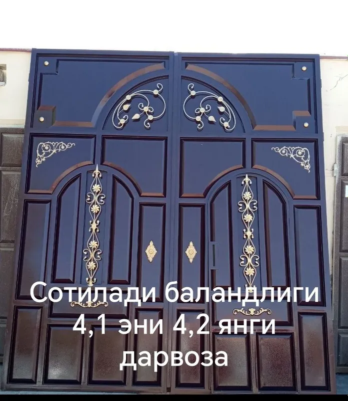 Янги дарвоза ишлатимаган Размери баландлиги 4,10 энига 4,20