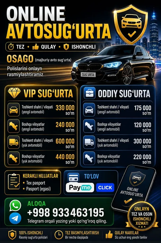 Avtosug'urta onlayn 2 Avtosug'urta onlayn 2