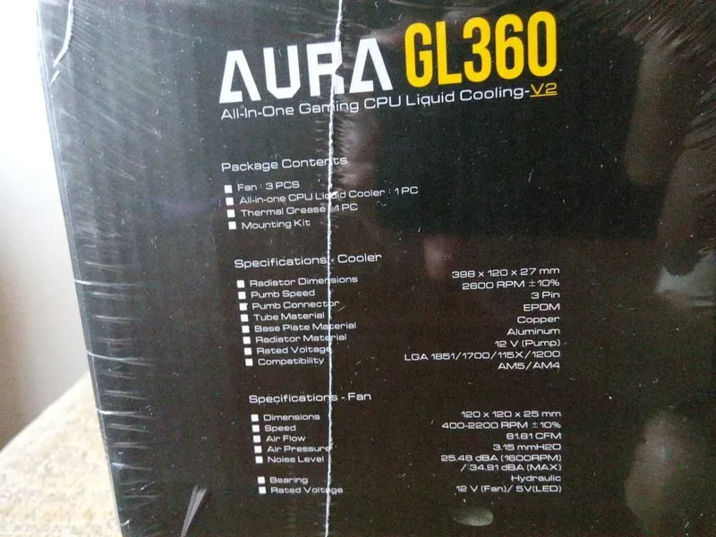 Система водяного охлаждения Camdias Aura GL360 — фото 3