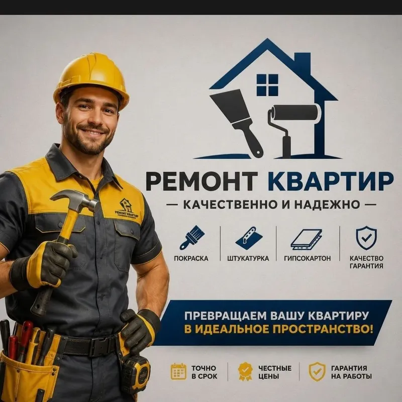 kvartiralarni ta’mirlash sifatli va ozoda qilamiz 1