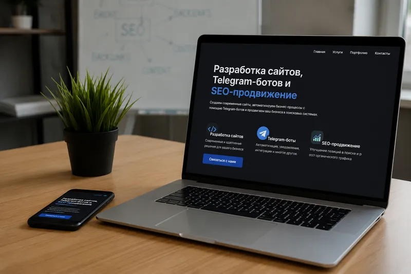 Разработка сайтов, Telegram-ботов Разработка сайтов, Telegram-ботов