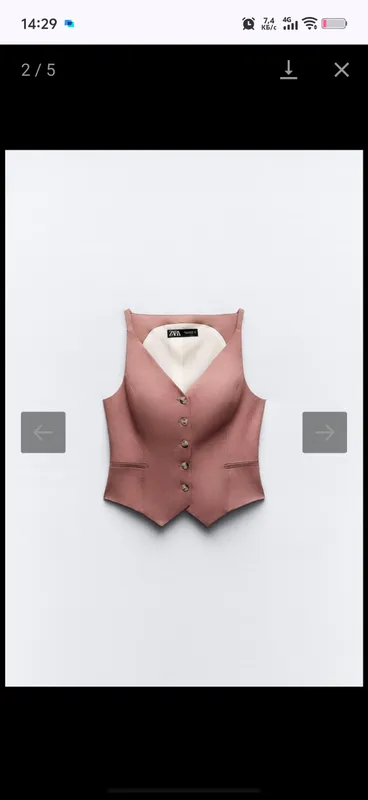 Льняной жилет Zara.Новый с биркой.Размер S 2