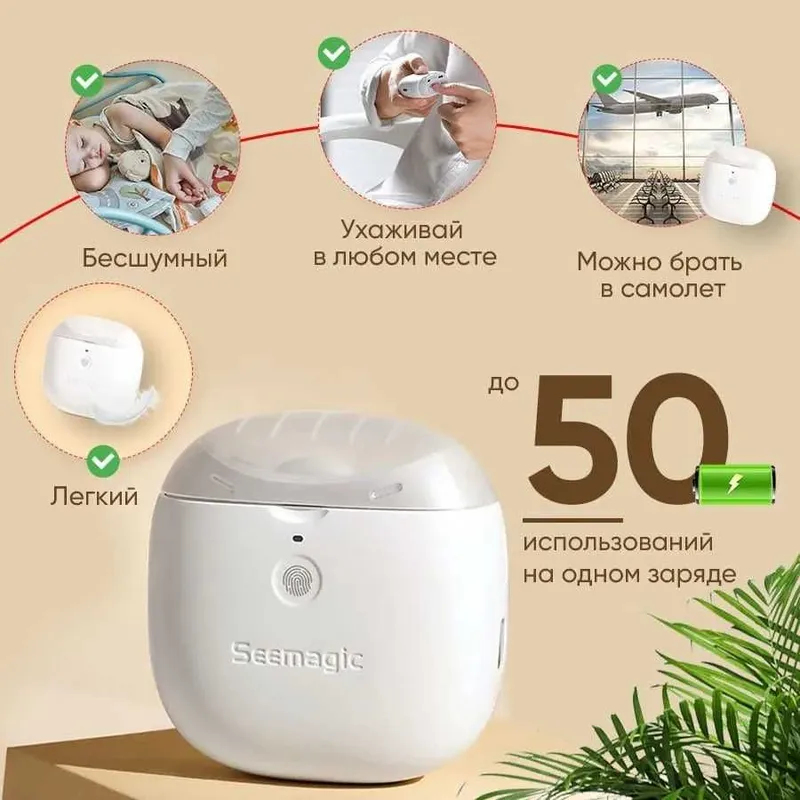 Электрическая машинка/кусачки для стрижки ногтей Xiaomi Seemagic 6 Электрическая машинка/кусачки для стрижки ногтей Xiaomi Seemagic 6