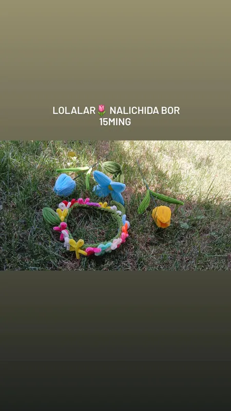 Qõlda yasalgan gullar nalichida bor narx rasmda — фото 5 Qõlda yasalgan gullar nalichida bor narx rasmda — фото 5