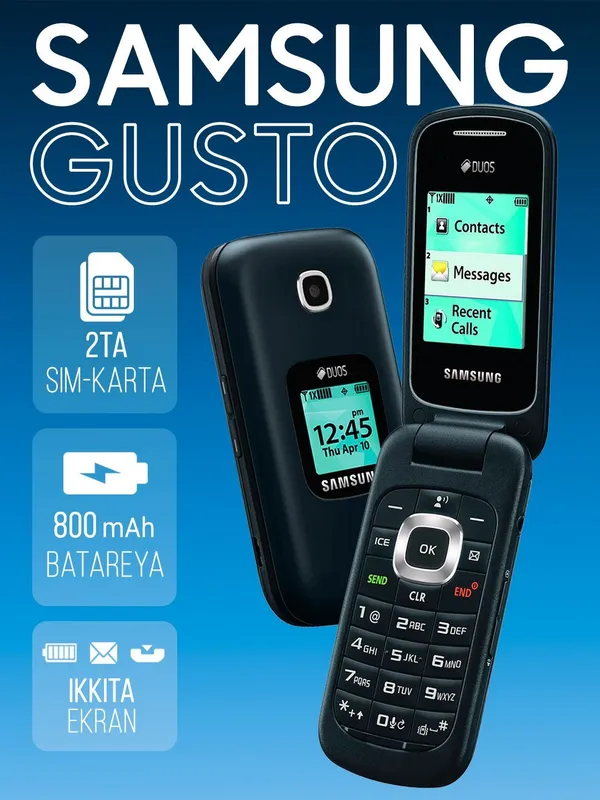 Samsung Gusto раскладушка в хорошем состоянии