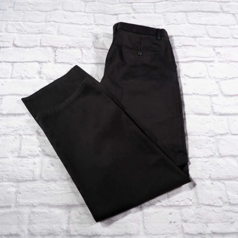 Брюки Dockers D2 Teflon чёрн разм W33 L34 100% хлопок — фото 1 Брюки Dockers D2 Teflon чёрн разм W33 L34 100% хлопок — фото 1