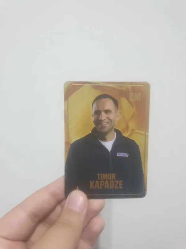 Timur kaladze snickers kartochkasi noyob 1 Timur kaladze snickers kartochkasi noyob 1