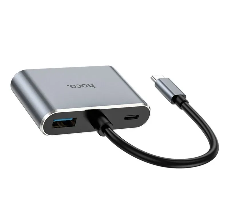 НВЗО Есо, конвертер Туре-С на НDМI+ VGA +USB3.0+PD — фото 1