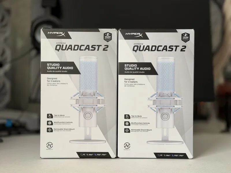 Hyperx Quadcast 2 Frost white Hyperx Quadcast 2 Frost white
