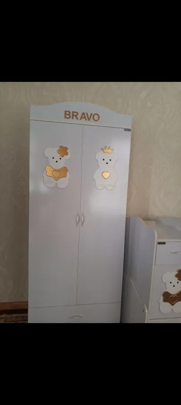 Bravo bolalar uchun shkaf va krovat 5