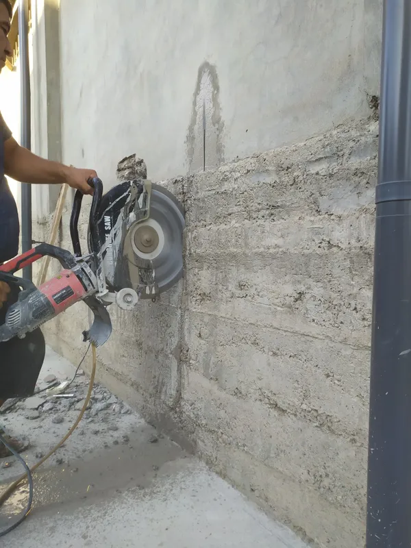 Perferator xizmatlari, Beton buzish, kesish, Almazda teshik teshamiz,
