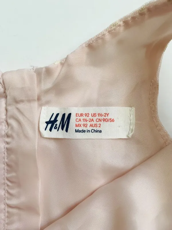 Шикарное платье H&M на девечку 1-2 года — фото 1