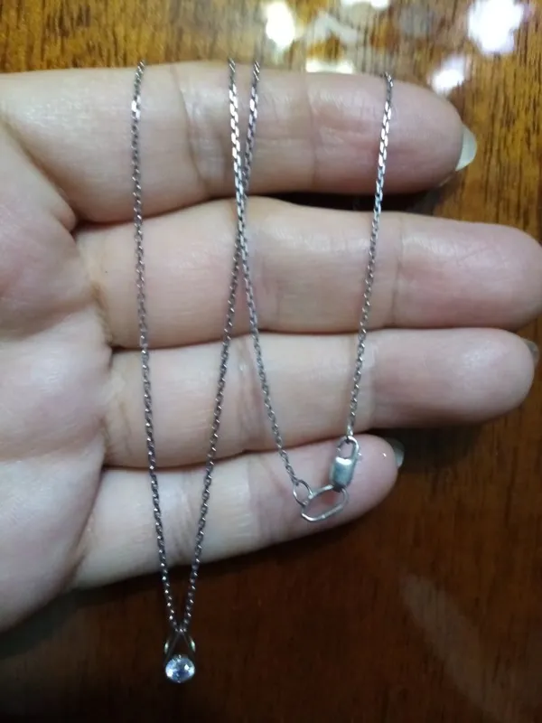Серебрянная цепочка длина 50см 3