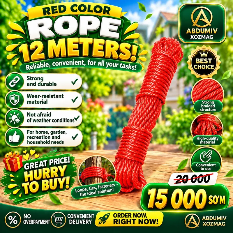 QIZIL RANGLI DOR ARQONI — 12 METR! 3 QIZIL RANGLI DOR ARQONI — 12 METR! 3