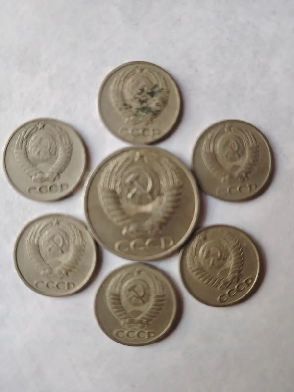 SSSR tangalari — 7 dona (50 tiyin, 1968-yil; 10 tiyin, 1972–1976-yillar) 2