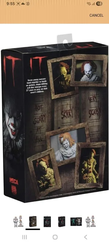 Экшн Фигурка Пеннивайза из фильма "ОНО" Neca toys — фото 2