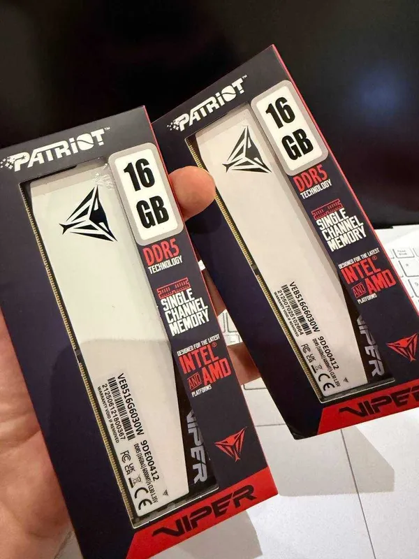 Оперативка ( озу ram ) Patriot Viper DDR5 32GB 6000MHz cl30