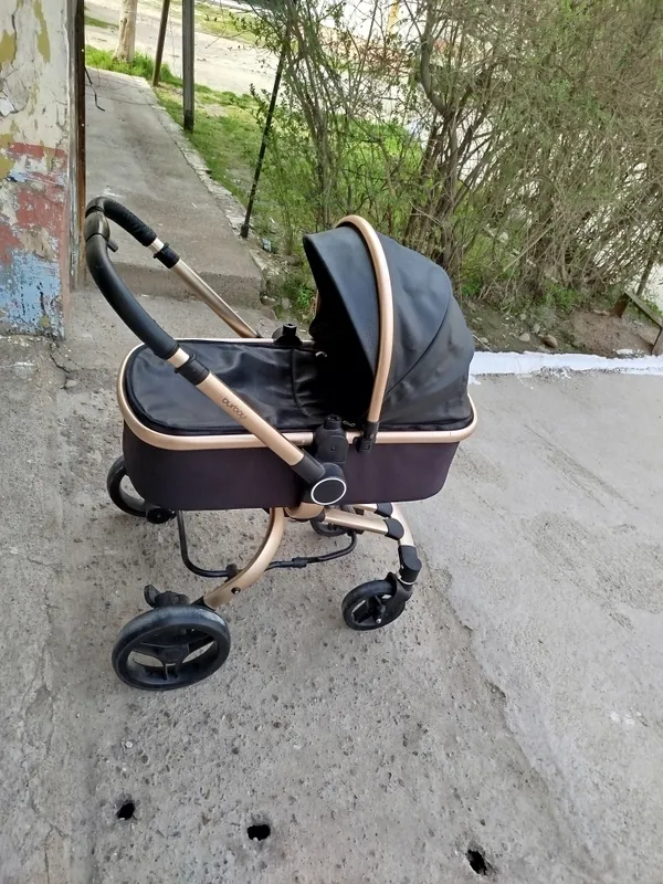 коляска кожанный