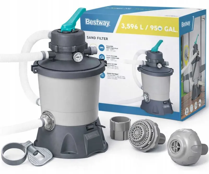 Песочный фильтр-насос Bestway 58515 для бассейнов (3 596 л/ч) 1 Песочный фильтр-насос Bestway 58515 для бассейнов (3 596 л/ч) 1