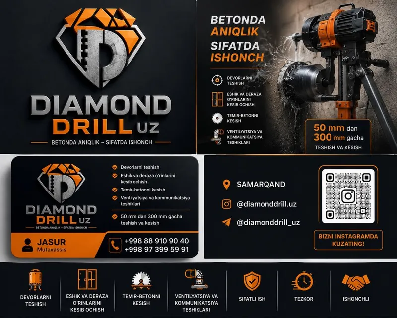 Beton teshish xizmati 24/7 2