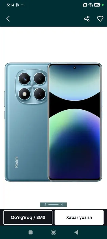 Redmi Note 14 Pro sotiladi karobka dakument — фото 1