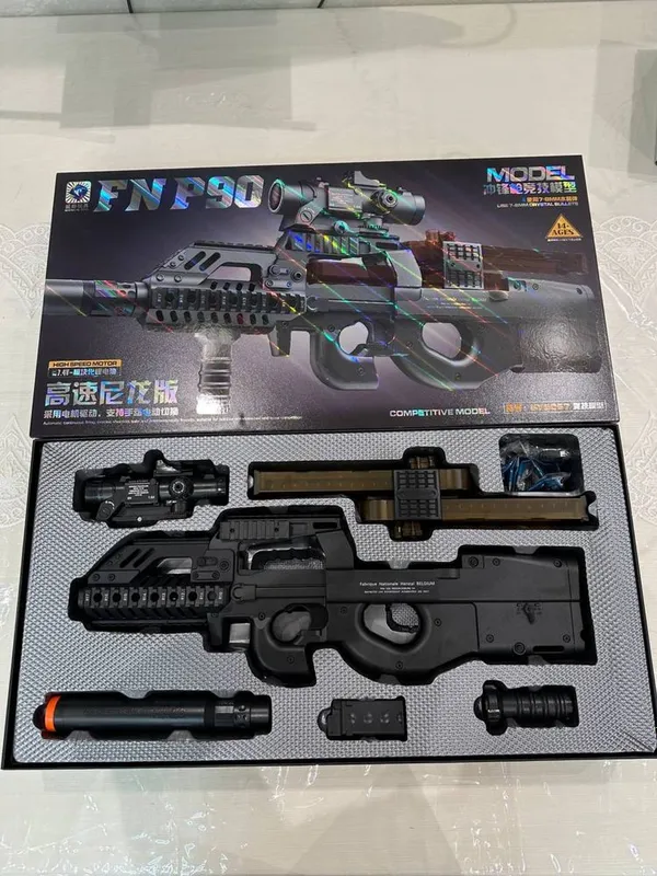 Игрушечный автомат P-90 стреляющий орбизами 1