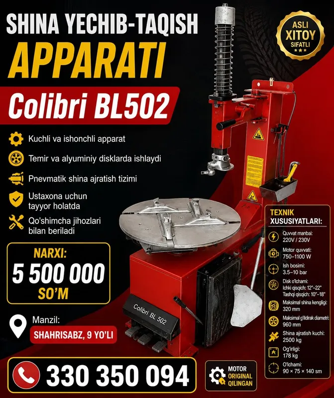 Colibri BL 502 Shinomontaj Apparati