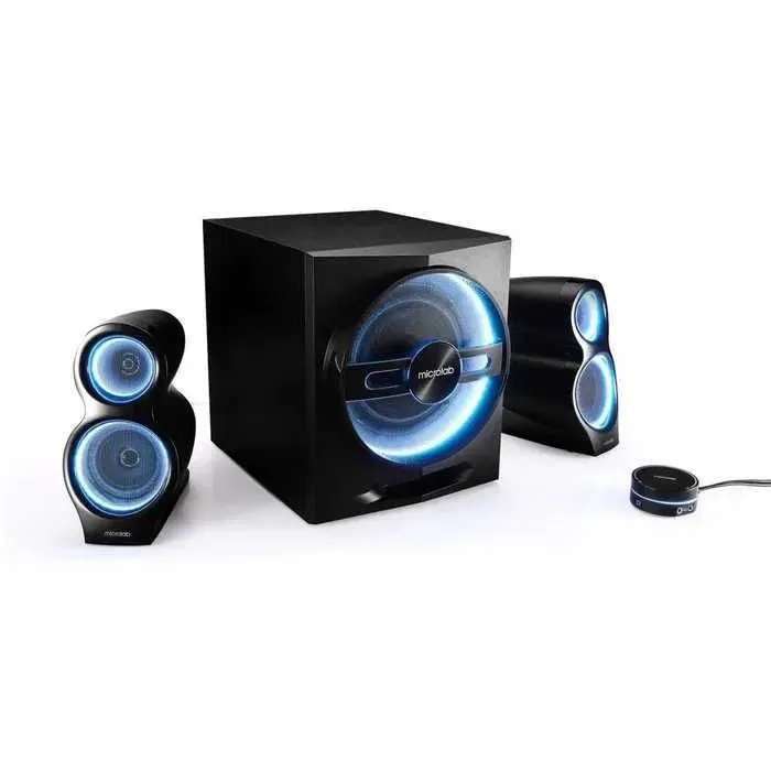 Microlab T10/2.1/56W RMS (16*2+24W) Bluetooth 4.0 stereosistema karnaylari 6