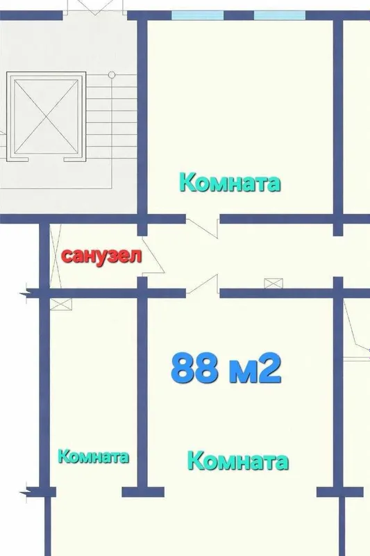 Нежилой Метро Хамза 88м2 1