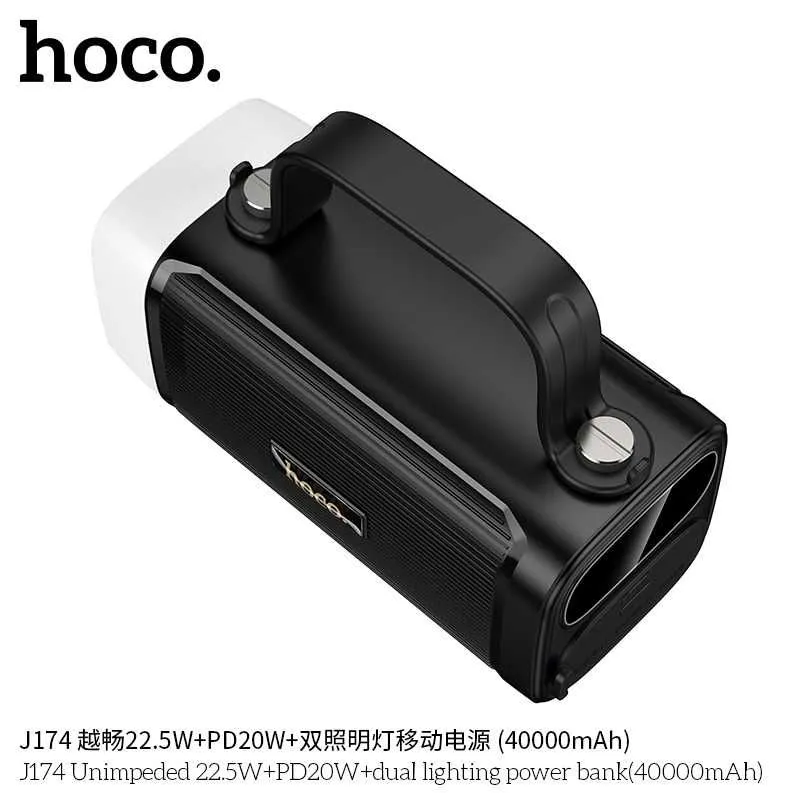 Hoco J174 Led фонарём Power Bank 40000mAh 22.5W+PD20W For iPhone 17 — фото 5